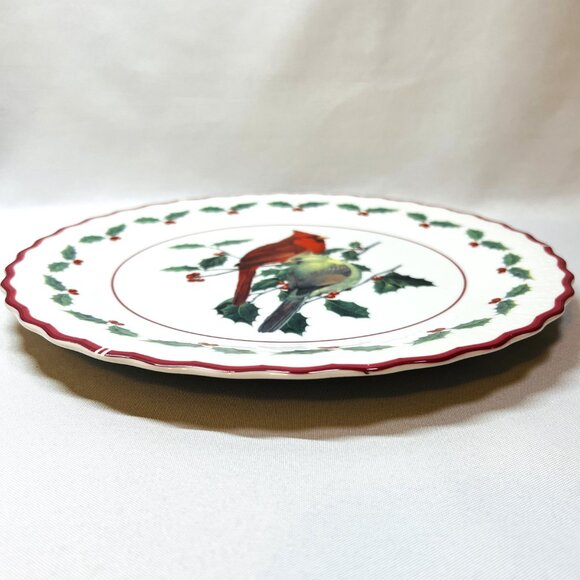 Christmas Cardinal Plate Andrea by Sedak National Wildlife Federation 10” Japan - Picture 7 of 8